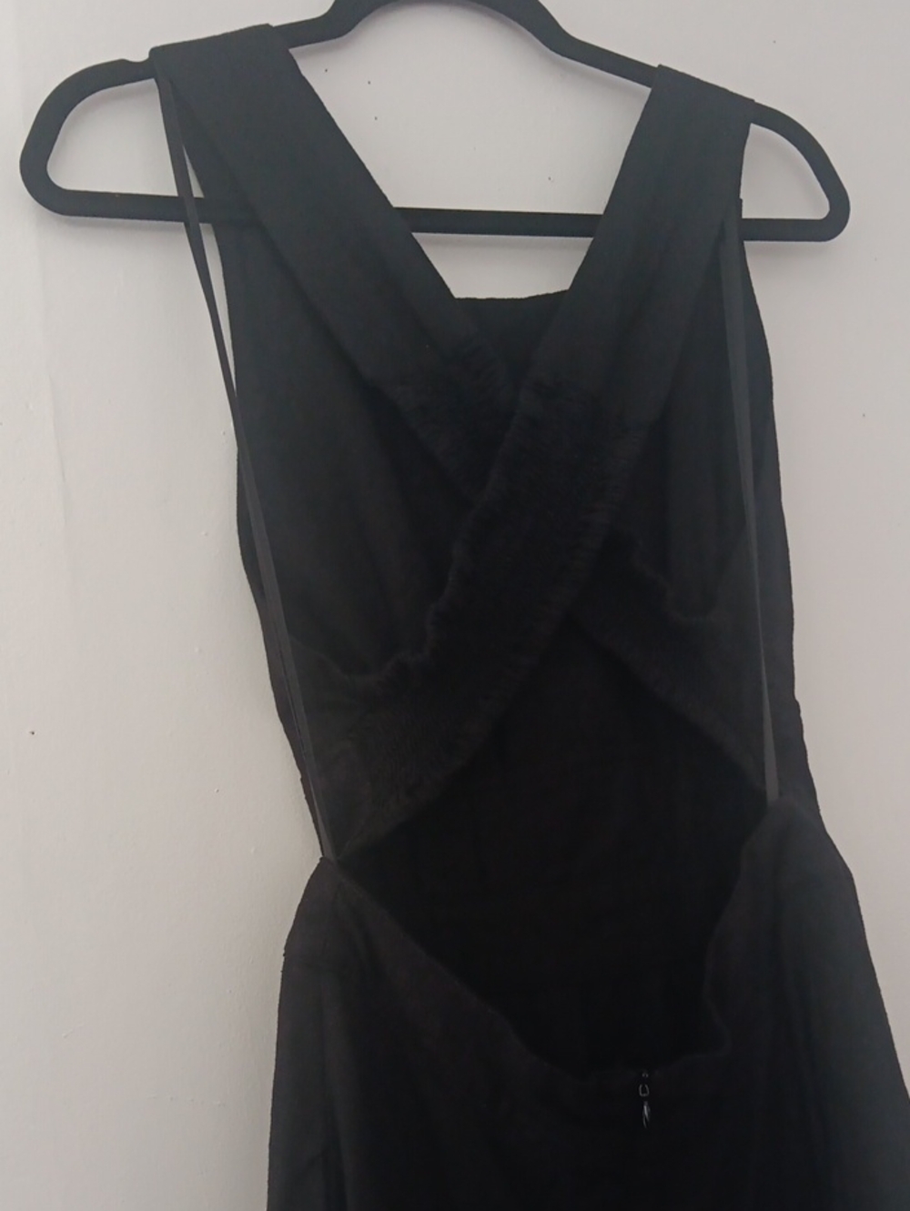 Rachel Zoe Linen Criss Cross Strap Back Pleated Maxi Dress #3781 - Picture 6 of 10